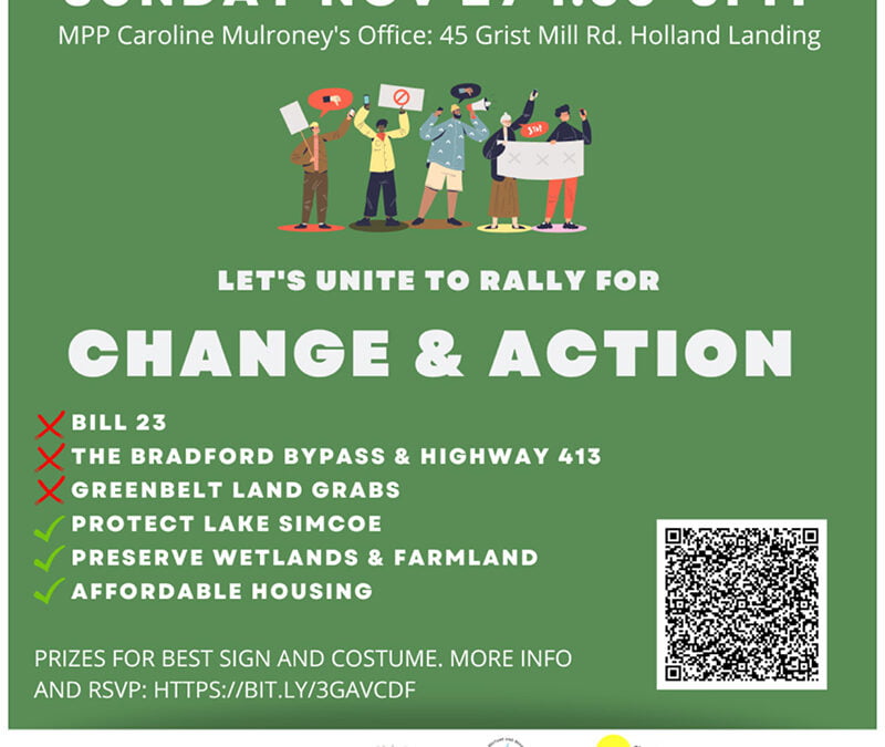 Rally Nov 27 for CHANGE & ACTION