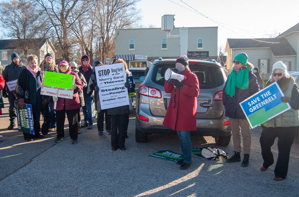 Hands off The Greenbelt rally Dec 4